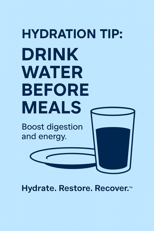Hydration Tip: Drink Water Before Meals