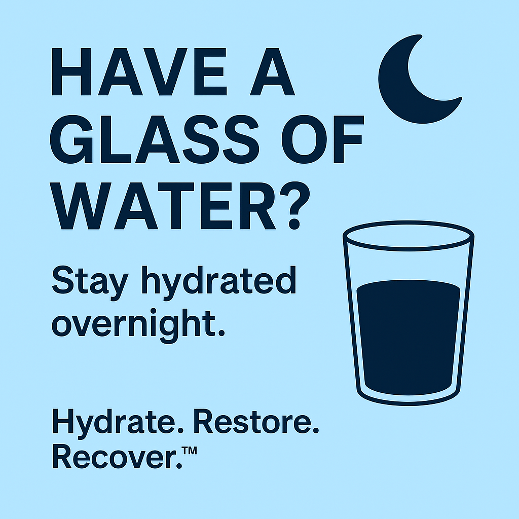 Hydration Tip: Drink Water Before Bed