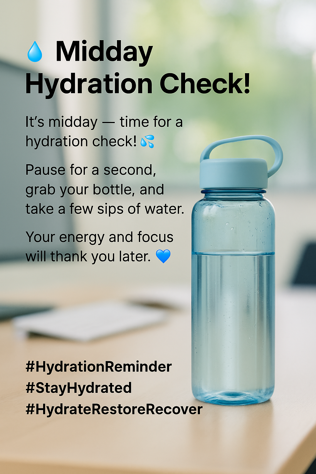 💧 Midday Hydration Check