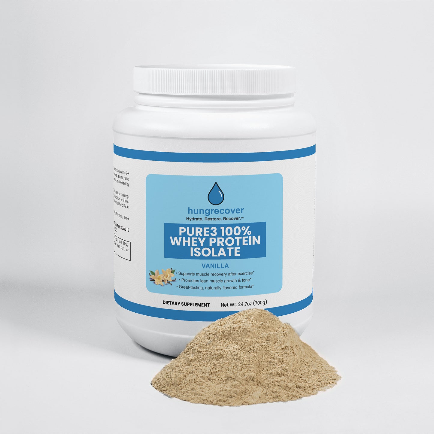 Pure3 100% Whey Protein Isolate (Vanilla)